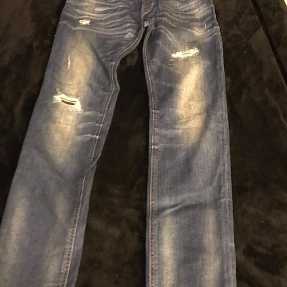 Diesel D.N.A. Slim Skinny Fit Jeans Distressed